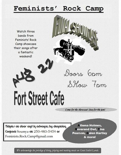 Feminists' Rock Camp Showcase @ The Fort Cafe - Aug 22, 2010
