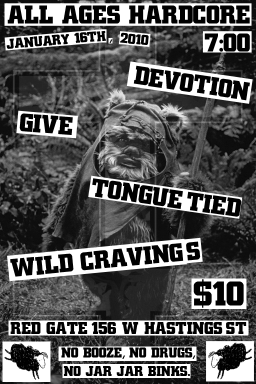 Devotion, Give, Tongue Tied, Wild Craving @ The Red Gate Jan 16 2011 - May 6th @ The Red Gate