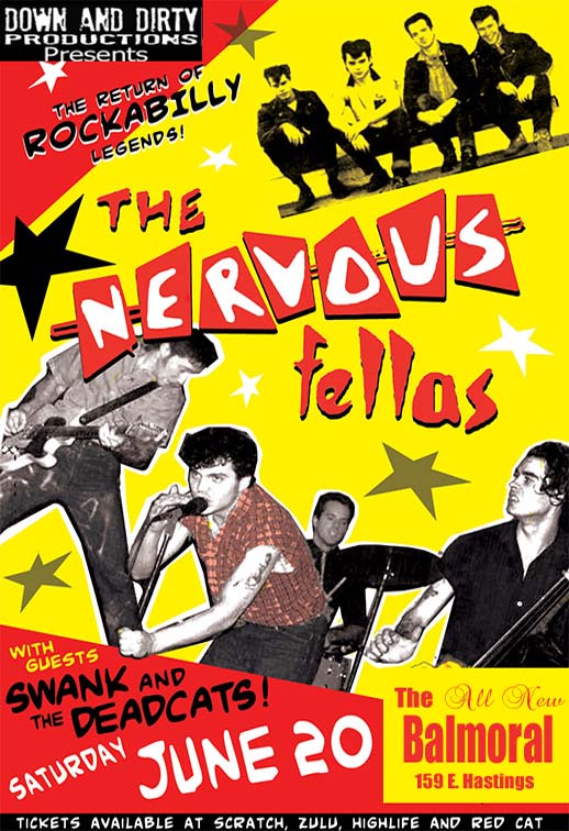 The Nervous Fellas, Swank, The Deadcats @ Rickshaw Theatre - Jun 20, 2009