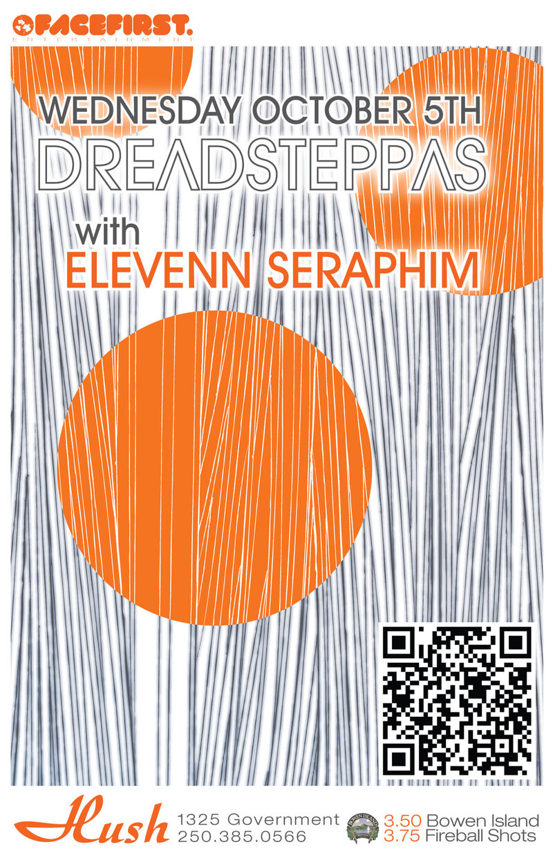 Dark, sexy, dangerous DnB, Dubstep: Dreadsteppas, Elevenn Seraphim @ Hush Oct 5 2011 - May 6th @ Hush