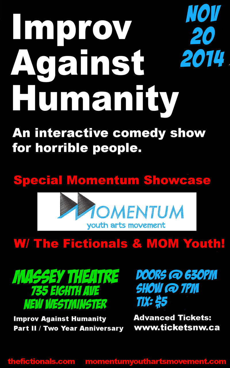 Improv Against Humanity: The Fictionals @ Massey Theatre - Nov 20, 2014