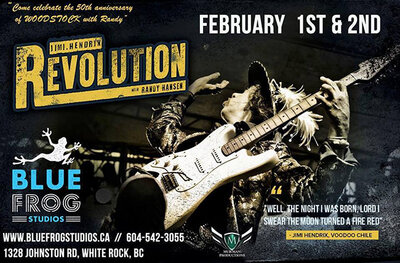 Jimi Hendrix "Lives": Randy Hansen @ Blue Frog Studios Feb 2 2019 - May 14th @ Blue Frog Studios