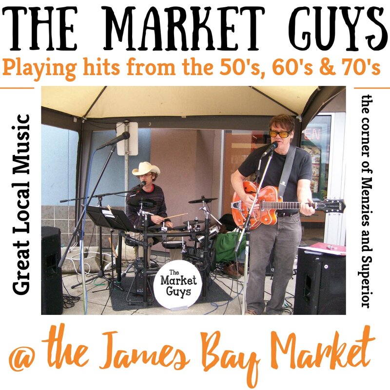 Weekly Live Local Music: Martini '65, Spiral Swing , The Market Guys @ James Bay Market Society Aug 31 2019 - May 6th @ James Bay Market Society