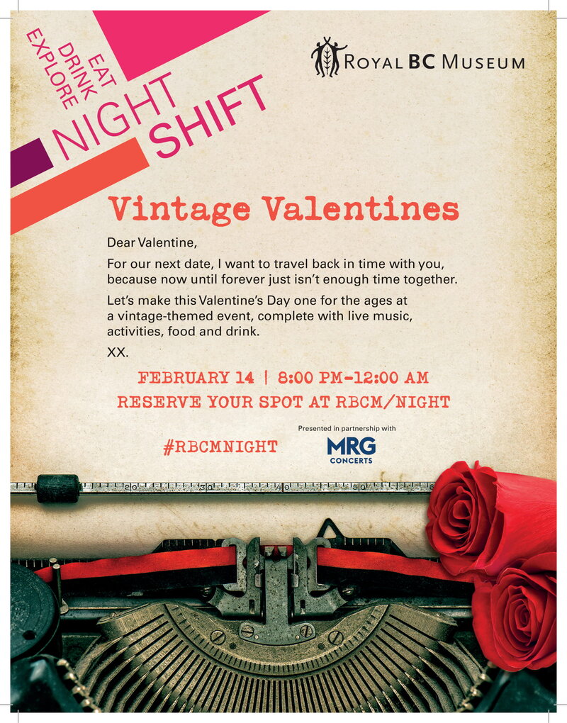 Night Shift: Vintage Valentines @ Royal British Columbia Museum Feb 14 2020 - May 7th @ Royal British Columbia Museum