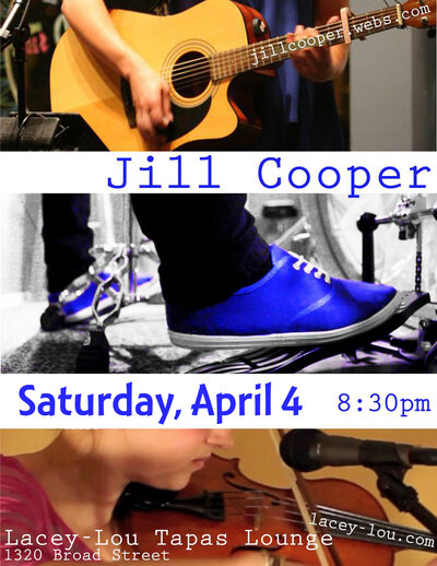 One Woman Band!: Jill Cooper @ Lacey-Lou Tapas Lounge - Apr 04, 2015