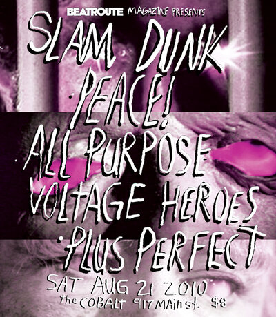 Slam Dunk, Peace!, All Purpose Voltage Heroes, Plus Perfect @ The Cobalt - Aug 21, 2010