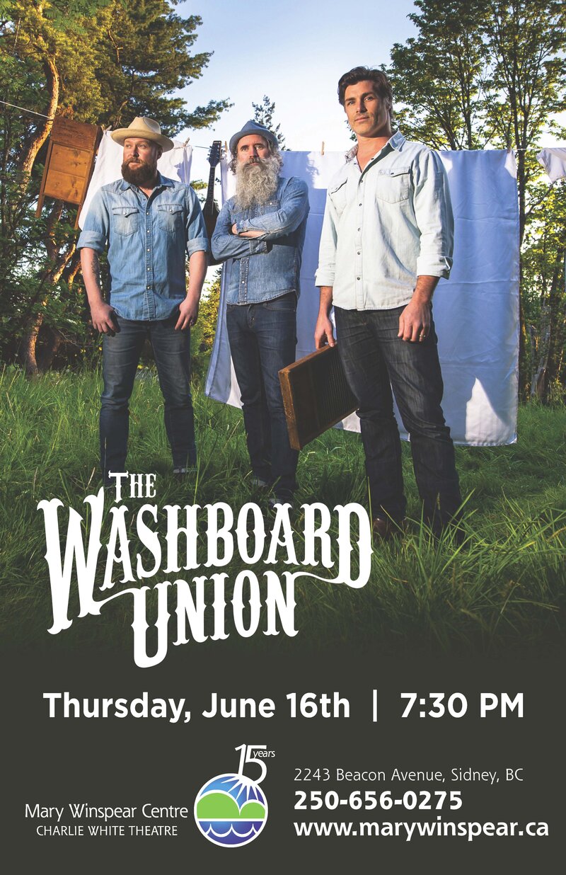 Washboard Union @ Mary Winspear Centre Jun 16 2016 - Jun 8th @ Mary Winspear Centre