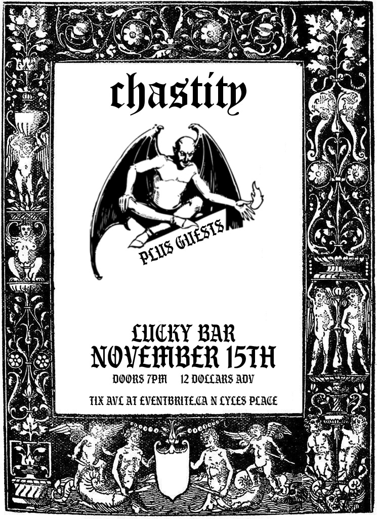 The Chastity @ Lucky Bar Nov 15 2019 - May 6th @ Lucky Bar
