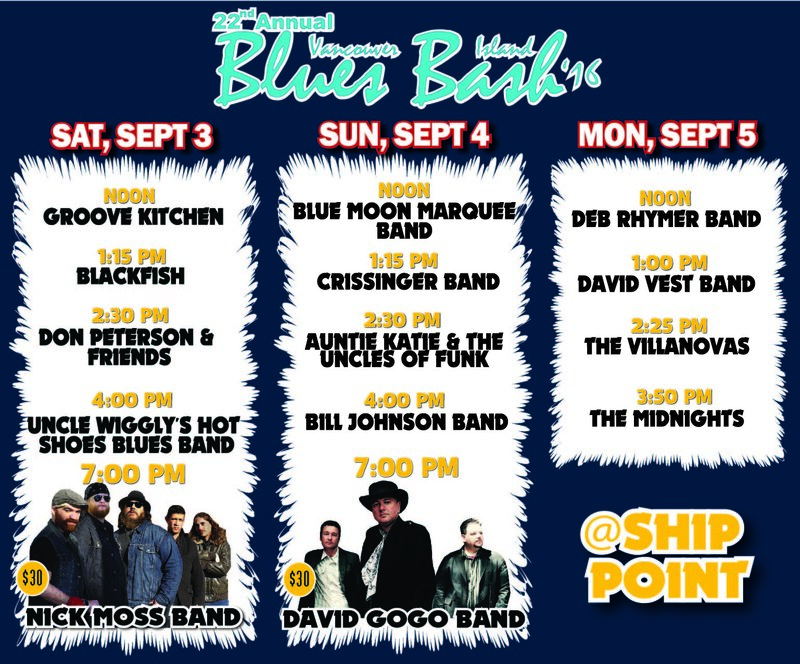 Vancouver Island Blues Bash: The Deb Rhymer Band @ Ship Point (Inner Harbour) - Sep 05, 2016