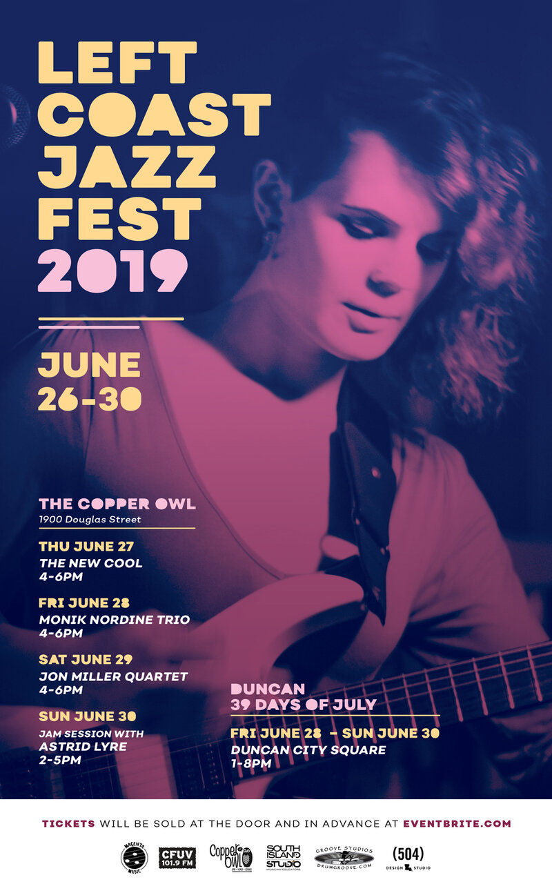 The Left Coast Jazz Fest - The New Cool: Steve Duben, Jon Miller, Neil Taylor, Cliff Maddix @ Copper Owl Jun 27 2019 - May 6th @ Copper Owl