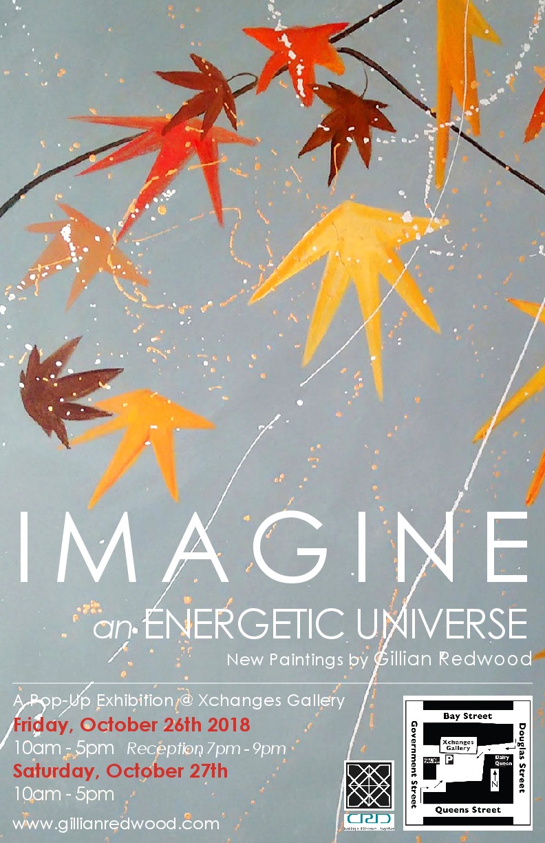 'IMAGINE an ENERGETIC UNIVERSE': Gillian Redwood @ Xchanges Gallery Oct 26 2018 - Jun 19th @ Xchanges Gallery