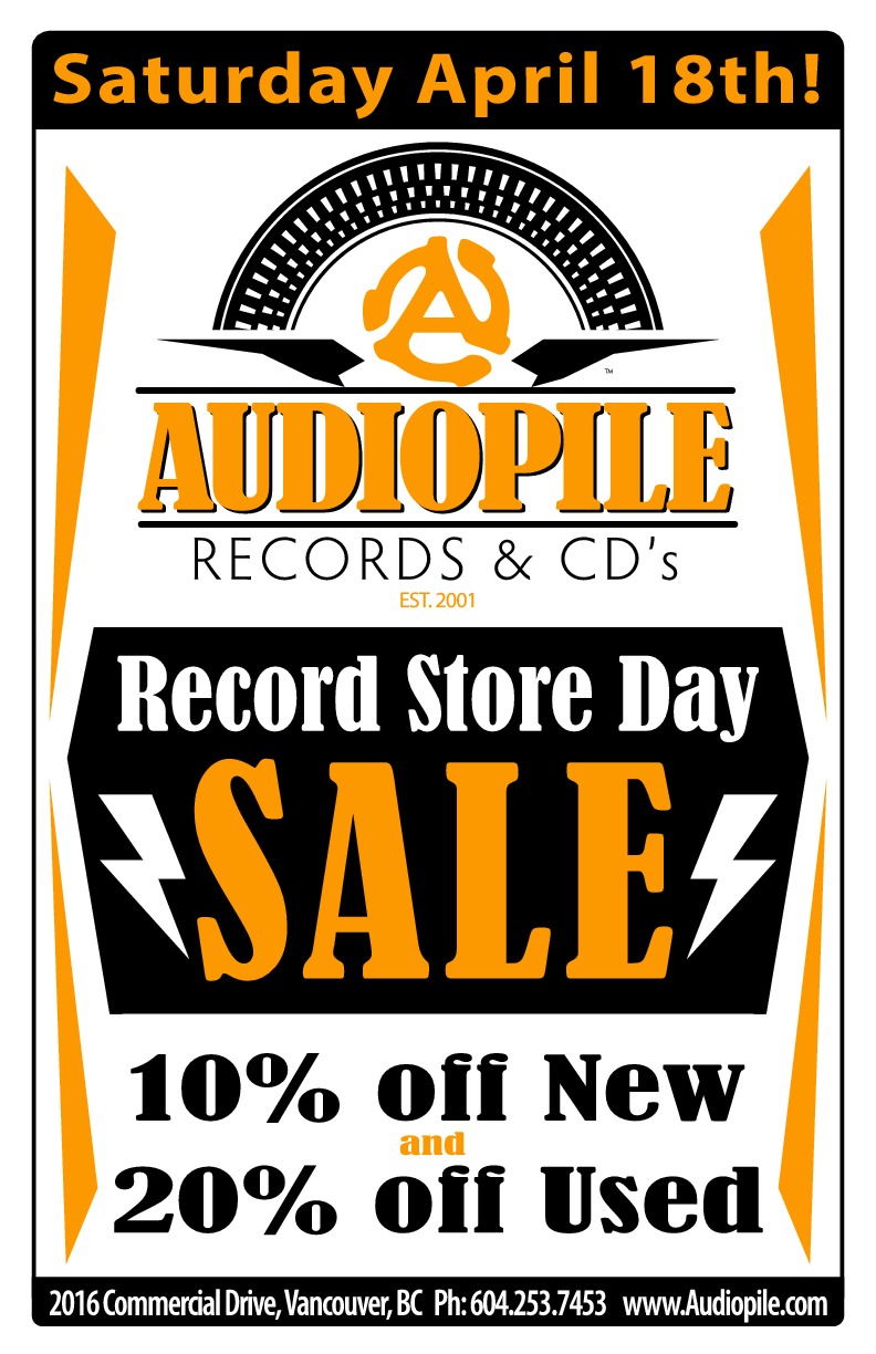 RECORD STORE DAY SALE! @ Audiopile Records - Apr 18, 2015