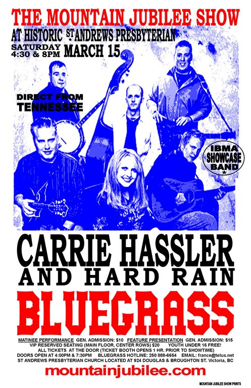"2007 IBMA Showcase Artist." Direct from Pikeville Tennessee USA!: Carrie Hassler & Hard Rain @ St. Andrews Presbyterian Church Dec 31 1969 - May 6th @ St. Andrews Presbyterian Church