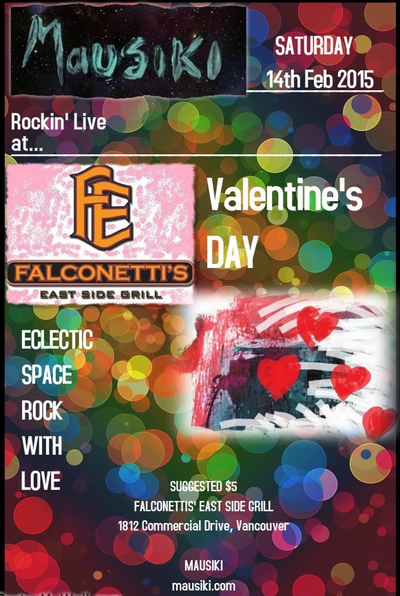 Mausiki @ Falconetti's East Side Grill Feb 14 2015 - May 6th @ Falconetti's East Side Grill