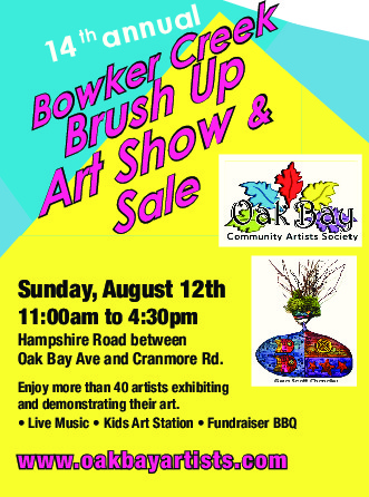 14th Annual Bowker Creek Brush Up - Art Show and Sale @ Along Bowker Creek - Hampshire Road - Aug 12, 2018