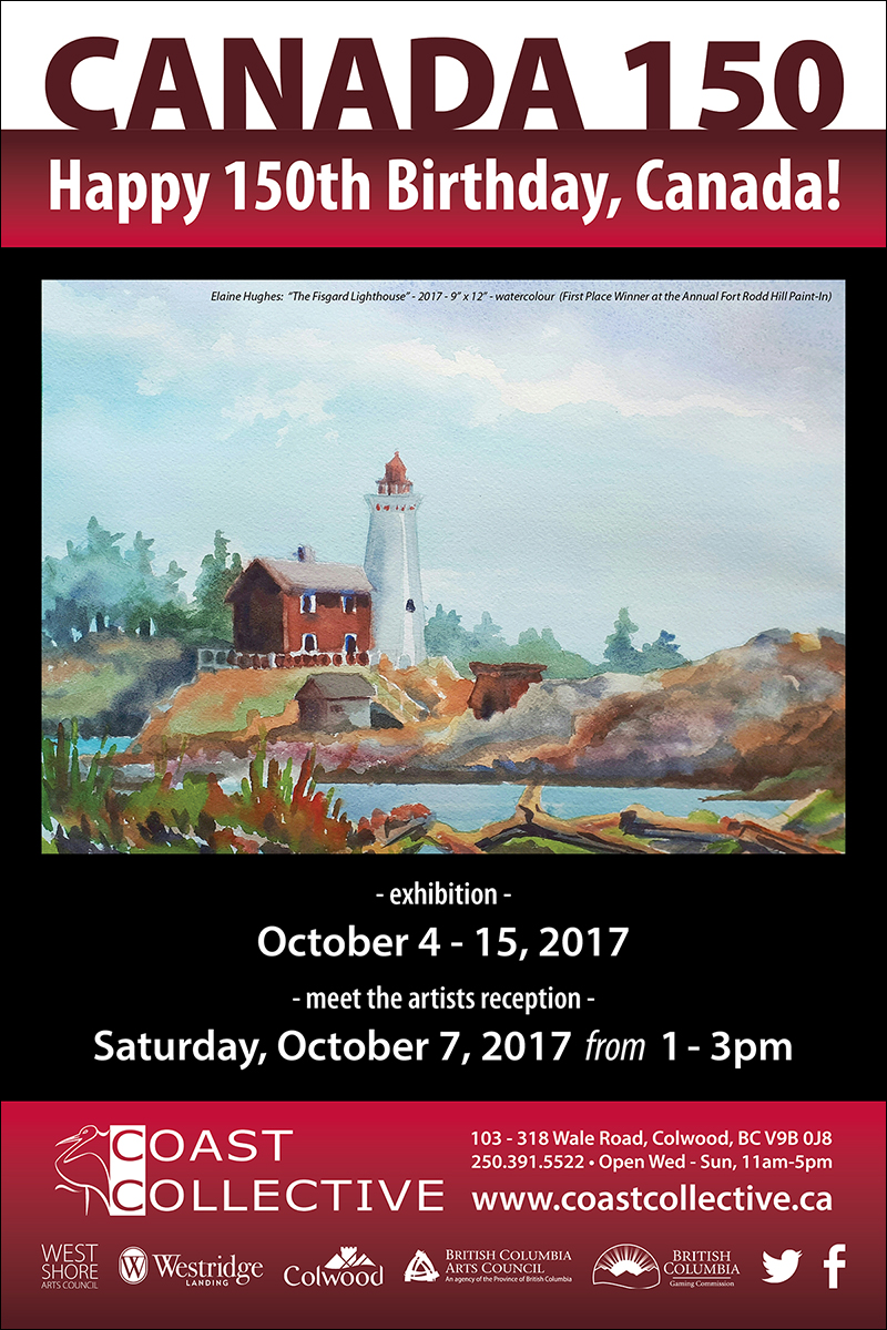 Canada 150 Exhibition @ Coast Collective Art Society Oct 4 2017 - Jul 25th @ Coast Collective Art Society