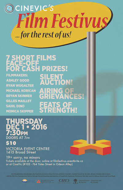 Film Festivus @ Victoria Event Centre Dec 1 2016 - Jun 11th @ Victoria Event Centre