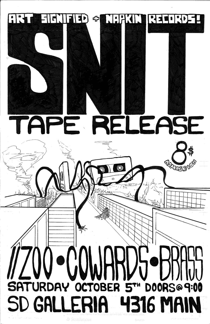 SNIT (Tape Release), //Zoo, Cowards , Brass @ SD Galleria - Oct 05, 2013