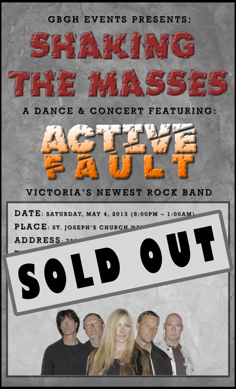 Shaking The Masses: Active Fault @ St. Joseph’s Church Hall - May 04, 2013