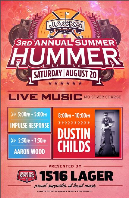 Jacks 3rd Annual Summer Hummer: Aaron Wood, Steve Moyer, Pedro Arbour @ Jack's Place Bear Mountain - Aug 20, 2016