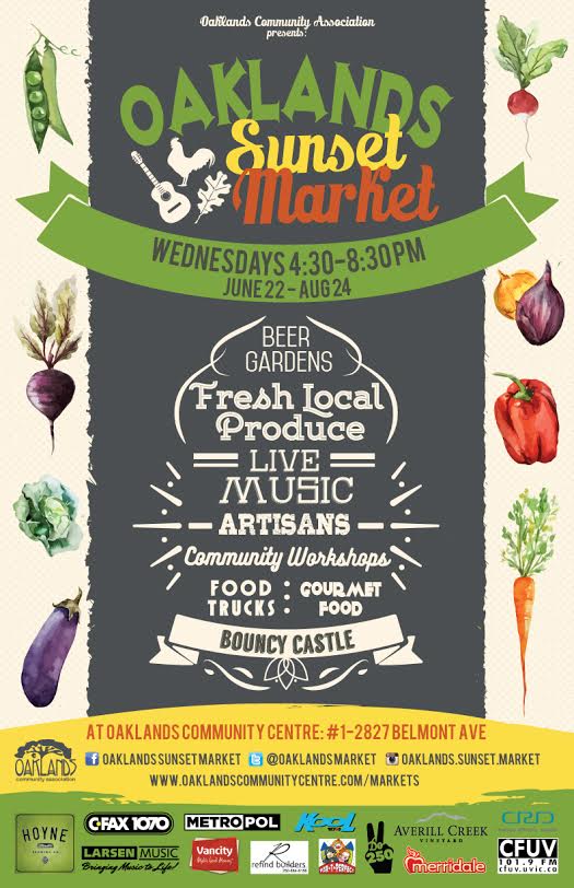 Oaklands Sunset Market Eco-Friendly Clothing Swap feat. The Choir and Downtown Mischief: Downtown Mischief, The Choir @ Oaklands Community Association Aug 17 2016 - May 1st @ Oaklands Community Association