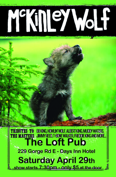 Saturday Night Blues Party: McKinley Wolf @ The Loft (Victoria) Apr 29 2017 - May 16th @ The Loft (Victoria)