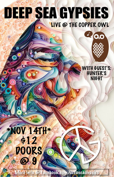 Deep Sea Gypsies, Hunters Night @ Copper Owl Nov 14 2014 - May 6th @ Copper Owl