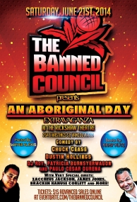 An Aboriginal Day Extravaganza ft: WAYNE ALEXIS  (Host), CHUCK CEASE, DJ ROY, DUSTIN HOLLINGS, PATRICIA BURNSYERWAGON and PAULO CESAR DURENA  (Comedy) @ Rickshaw Theatre Jun 21 2014 - Jun 22nd @ Rickshaw Theatre
