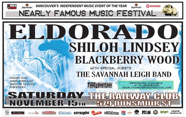 eldorado, Shiloh Lindsey, Blackberry Wood, The Savannah Leigh Band @ Railway Club - Nov 15, 2008