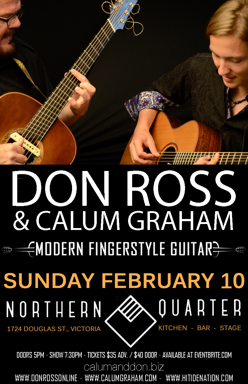 Modern Fingerstyle Guitar: Don Ross , Calum Graham @ Northern Quarter Feb 10 2019 - May 5th @ Northern Quarter