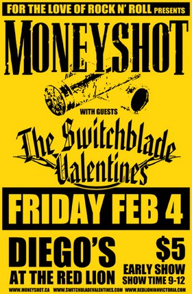 MONEYSHOT, The Switchblade Valentines @ V-lounge Feb 4 2005 - May 12th @ V-lounge