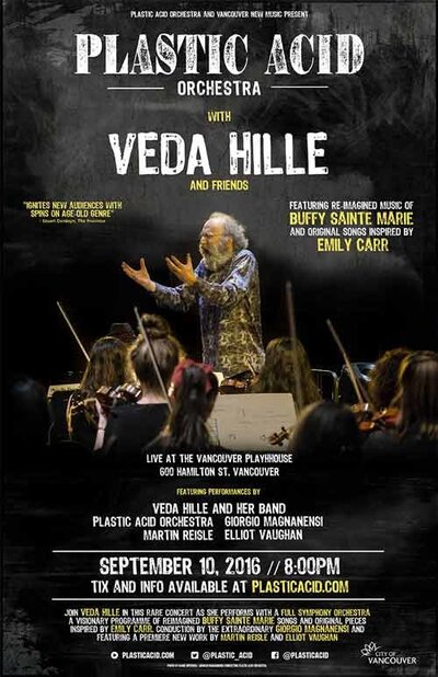 Plastic Acid Orchestra, Veda Hille, Giorgio Magnanensi, Martin  Reisle, Elliot Vaughan @ Vancouver Playhouse - Sep 10, 2016