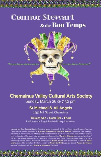 Connor Stewart and the Bon Temps @ St. Michael & All Angels - Mar 26, 2017