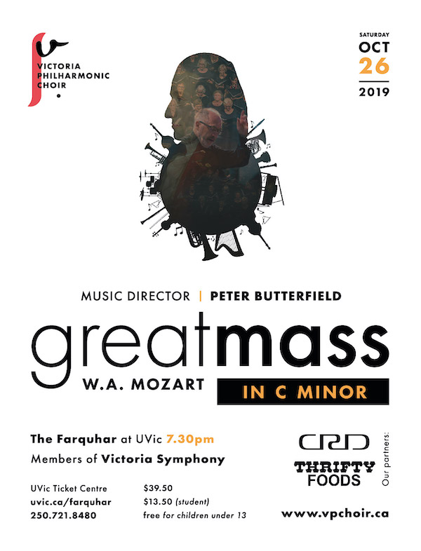 W.A. Mozart: Great Mass in C Minor & Solemn Vespers @ The Farquhar at UVic Oct 26 2019 - Jun 13th @ The Farquhar at UVic