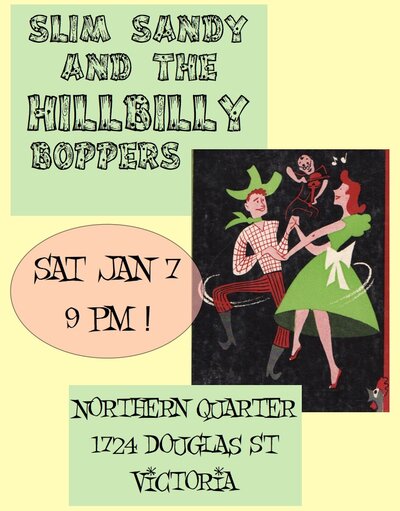 Slim Sandy and the Hillbilly Boppers @ Northern Quarter Jan 7 2017 - May 6th @ Northern Quarter