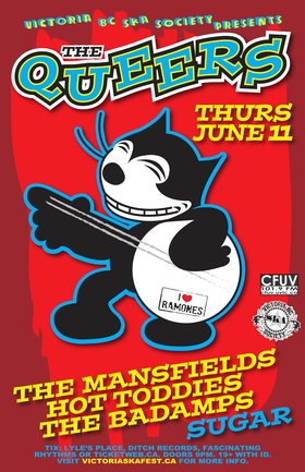 THE QUEERS&acute; DEBUT IN VICTORIA: The Queers, The Mansfields, Hot Toddies, THE BADAMPS @ Capital Ballroom Jun 11 2009 - May 6th @ Capital Ballroom