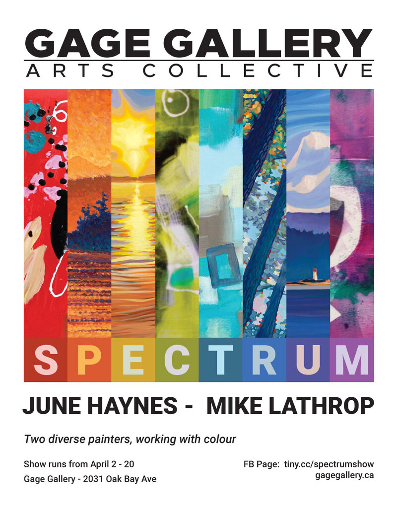 SPECTRUM: June Haynes, Mike Lathrop @ Gage Gallery Arts Collective Apr 2 2019 - May 6th @ Gage Gallery Arts Collective