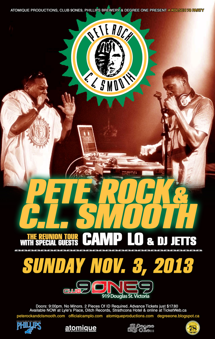PETE ROCK & CL SMOOTH Reunion Tour With CAMP LO: Pete Rock & CL Smooth, Camp Lo, Dj Zac Hendrix, DJ Jetts @ Distrikt Nov 3 2013 - Jun 5th @ Distrikt