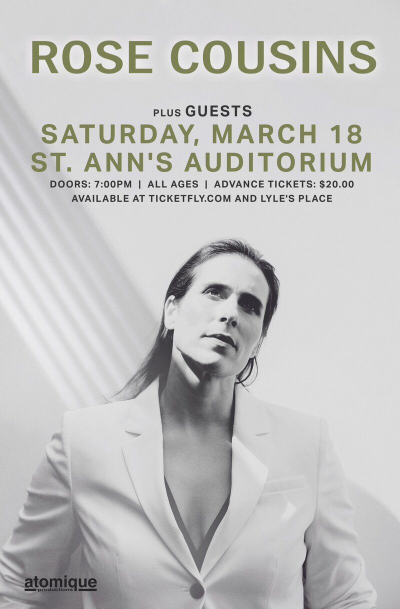 Rose Cousins, Port Cities @ St. Ann's Academy Auditorium Mar 18 2017 - May 6th @ St. Ann's Academy Auditorium