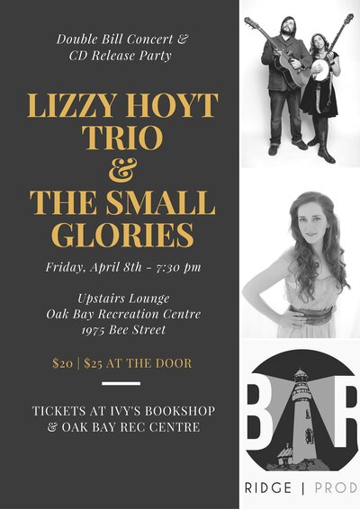 Double Bill!: Lizzy Hoyt Trio , The Small Glories - Vancouver, JD Edwards @ Sports View Lounge Apr 8 2016 - May 6th @ Sports View Lounge