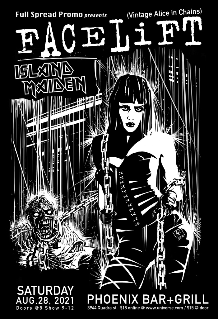 Facelift, Island Maiden @ The Phoenix Bar and Grill Aug 28 2021 - May 5th @ The Phoenix Bar and Grill