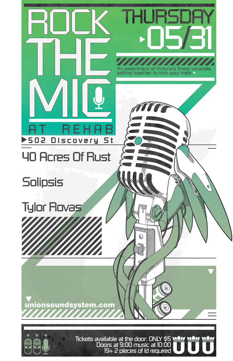 40 Acres OF Rust, Solipsis, Tylor Rovas @ REHAB NIGHTCLUB May 31 2012 - May 13th @ REHAB NIGHTCLUB