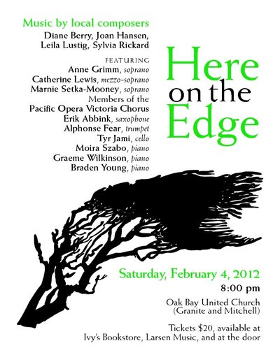 Anne Grimm/ Catherine Lewis, Marnie Setka-Mooney, Eva Hodge, Tyr Jami, Graeme Wilkinson, Erik Abbink/ Braden Young, Alfonse Fear @ Oak Bay United Church Feb 4 2012 - May 16th @ Oak Bay United Church