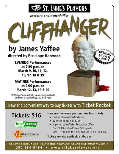 Cliffhanger @ St. Luke's Players - Mar 09, 2016