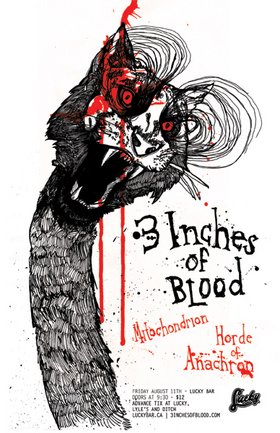 FULL METAL MAYHEM!!!: 3 Inches Of Blood, Mitochondrion, Horde Of Anachron @ Lucky Bar Aug 11 2006 - May 5th @ Lucky Bar
