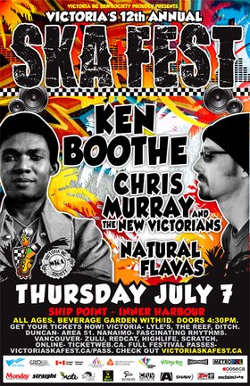 KEN BOOTHE from Kingston, Jamaica --> "MR. ROCKSTEADY" comes to Canada's westcoast for the 1st time! (EXCLUSIVE SKA FEST DATE)!: Ken Boothe, Chris Murray & the New Victorians, Natural Flavas @ Ship Point (Inner Harbour) Jul 7 2011 - May 2nd @ Ship Point (Inner Harbour)