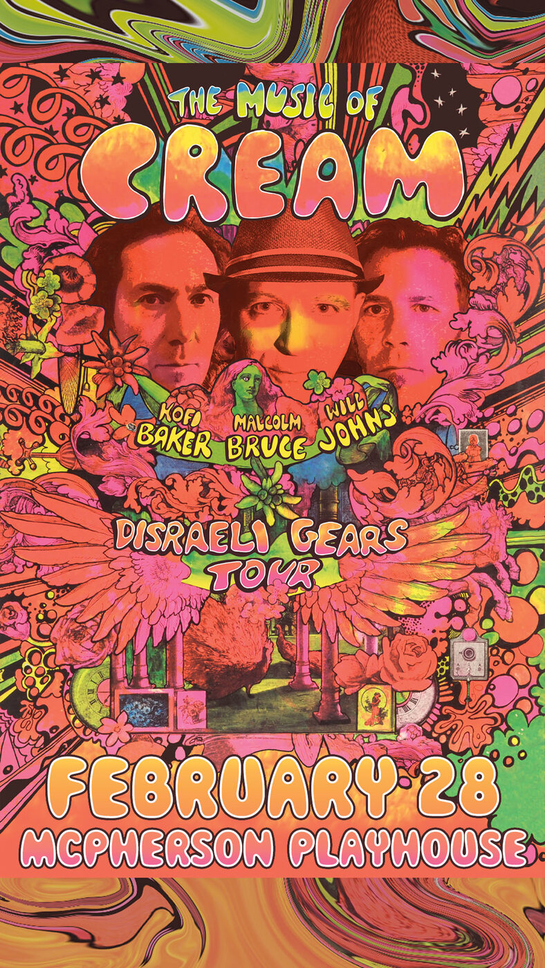 Music of Cream @ McPherson Playhouse Feb 28 2020 - May 6th @ McPherson Playhouse
