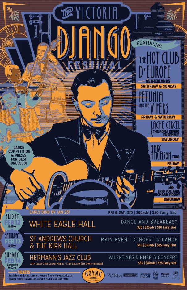 Friday Night Dance: Petunia and the Vipers, Petunia petunia, Marc Atkinson Trio @ White Eagle Polish Hall Feb 12 2016 - May 6th @ White Eagle Polish Hall