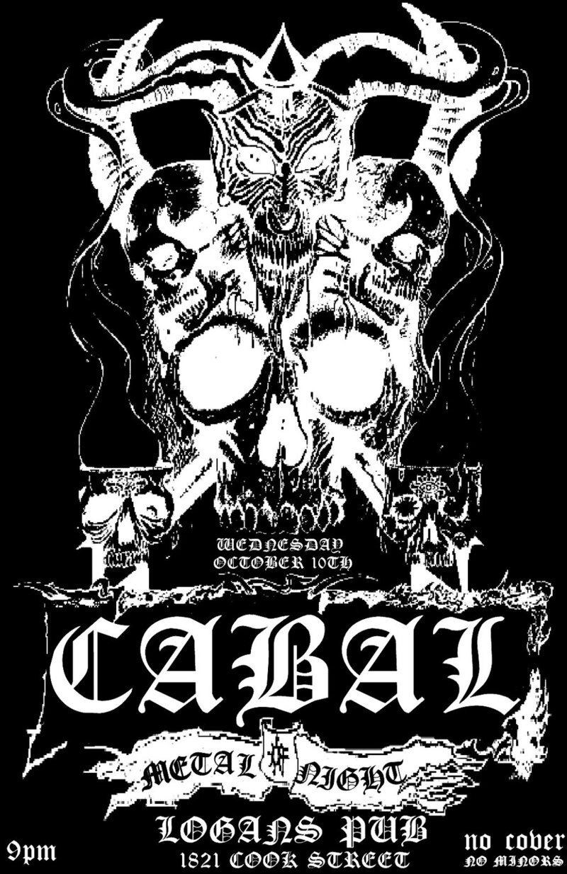 CABAL: Metal DJ Night @ Logan's Pub Oct 10 2012 - Apr 30th @ Logan's Pub