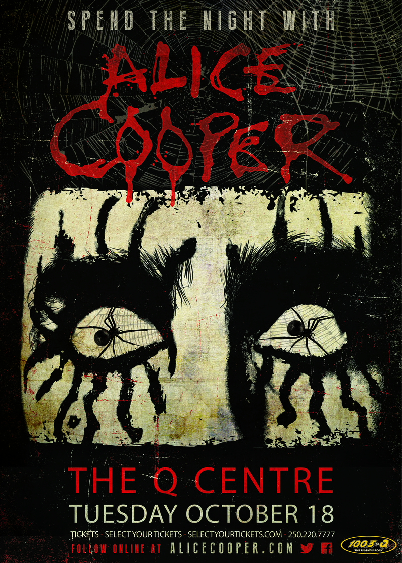 Alice Cooper @ The Q Centre Oct 18 2016 - May 6th @ The Q Centre